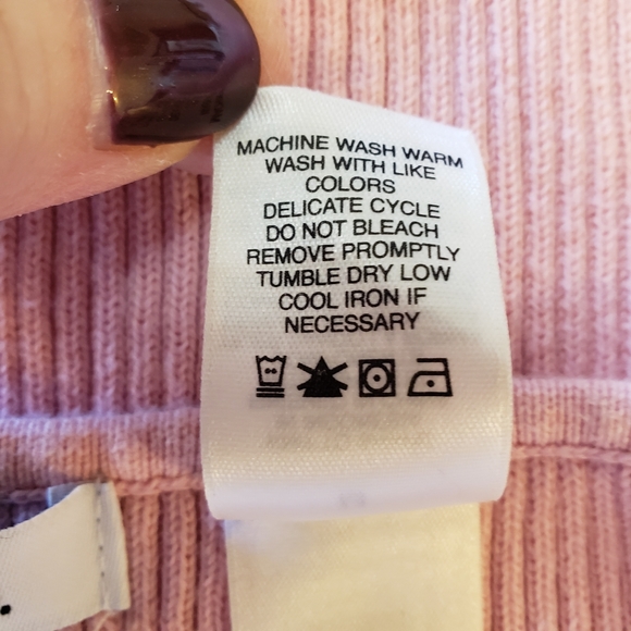 🌸Liz & Co Women's Square Neck Blush Sweater Size M🌸 - Picture 4 of 4